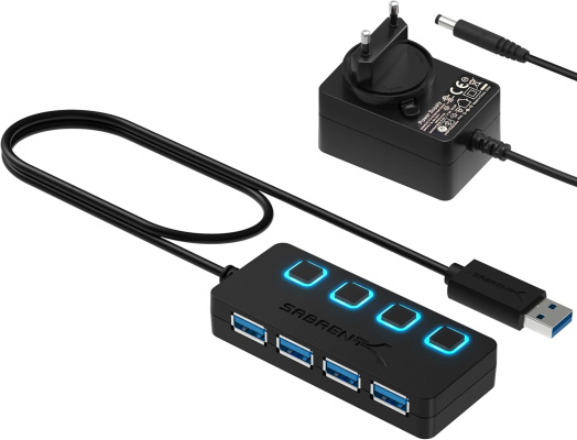 HUB USB 3.0 con alimentador